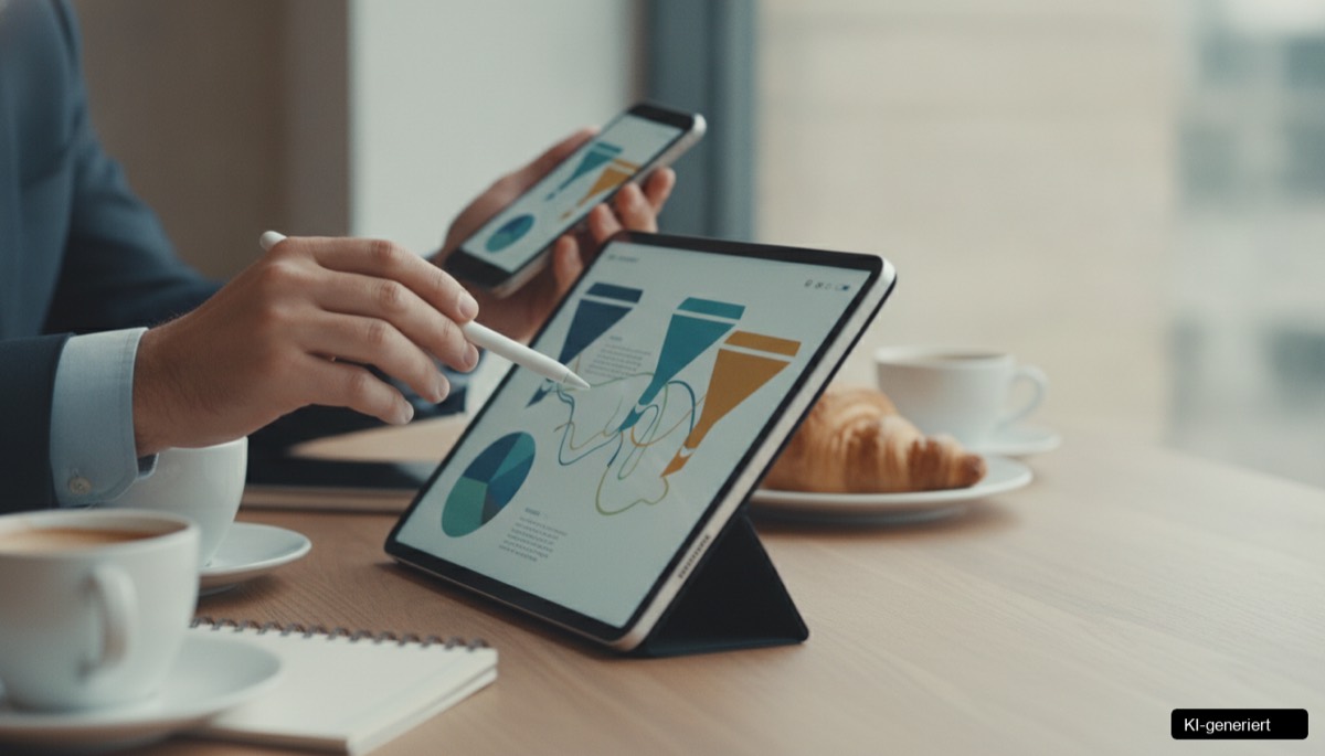 Ein Diagramm zeigt den optimierten Prozess der Google Lead Ads CRM Integration für qualifizierte B2B Leads.