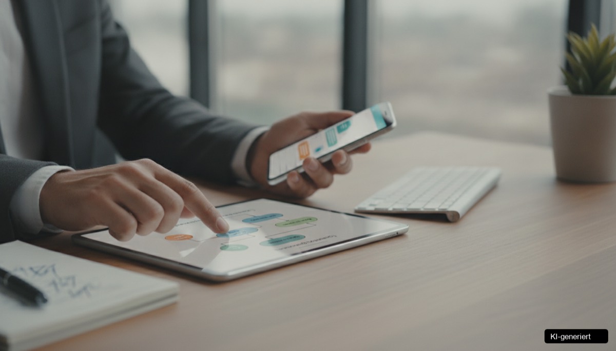 Grafik zeigt den dreiphasigen Prozess einer Lead Nurturing 90 Tage Strategie im B2B-Bereich.