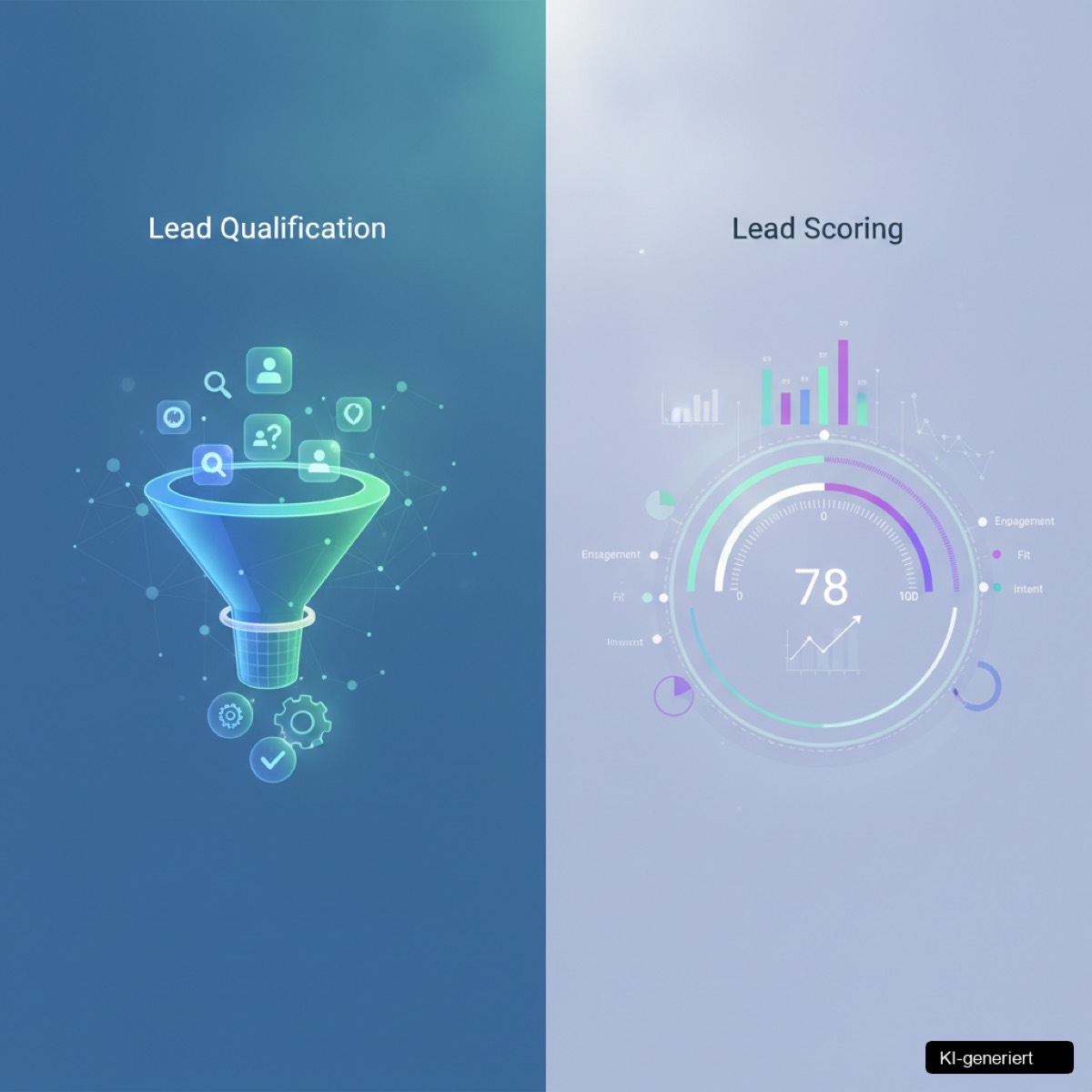 Visualisierung der Lead-Signale erkennen und des Buying Intent im B2B-Marketing.
